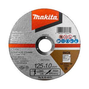 E-03040 Thin cut-off wheel/ Stainless/ Flat/ 125x1.0x22.23mm/ A60U (B400/S50)
