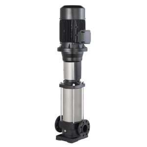 MVX5-5 FM ปั๊มน้ำหอยโข่งหน้าแปลนชนิดทรงตั้ง หลายใบพัด ใบพัดสแตนเลส 1.5HP ท่อ 1.1/4"x1.1/4" ปริมาณน้ำ 33-177ลิตร/ นาที 220โวลท์
