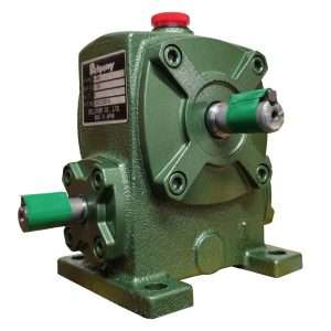 PA-9 เกียร์ทดรอบ 1/4 HP เพลาเข้า 9 มม. เพลาออก 14 มม. อัตราทด 1:40