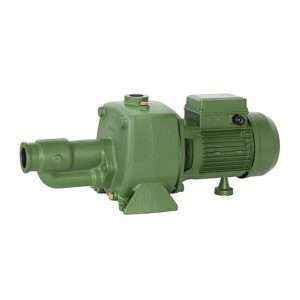 JB150 M ปั๊มน้ำหอยโข่งชนิดดูดเอง ใบพัดคู่ ใบพัดพลาสติก 1.5HP ท่อ 1.1/2"x1" ปริมาณน้ำ 20-80ลิตร/ นาที 220โวลท์