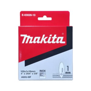 E-03028-10 ใบตัดสแตนเลส MAKITA 4" 100x1x16mm A60U