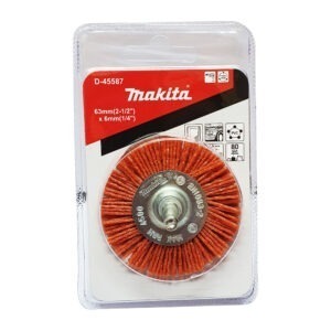 D-45587 แปรงล้อไนล่อน 63mm(2-1/2")x6mm(1/4") #80