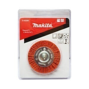 D-45593 แปรงล้อไนล่อน 75mm(3")x6mm(1/4") #80