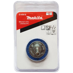 D-45618 แปรงล้อไนล่อน 38mm(1-1/2")x6mm(1/4") #240