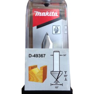 D-49367 ดอกเร้าเตอร์ V Groove Bit ขนาด 1/4นิ้ว 1/2x1-7/8x5/8นิ้วx60องศา