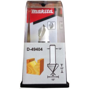 D-49404 ดอกเร้าเตอร์ V Groove Bit ขนาด 1/2นิ้ว 1/2x2-1/8x1/2นิ้วx90องศา