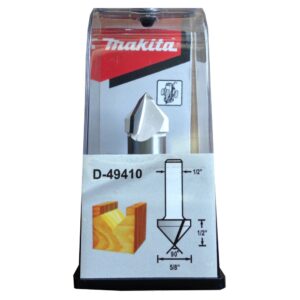 D-49410 ดอกเร้าเตอร์ V Groove Bit ขนาด 1/2นิ้ว 5/8x2x1/2นิ้วx90องศา