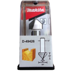 D-49426 ดอกเร้าเตอร์ V Groove Bit ขนาด 1/2นิ้ว 3/4x2-1/4x5/8นิ้วx90องศา