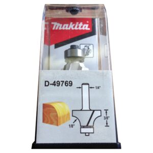 D-49769 ดอกเร้าเตอร์ Roundover Bit-with Bearing ขนาด 1/4นิ้ว 3/4x2-1/8x3/8x1/8นิ้ว