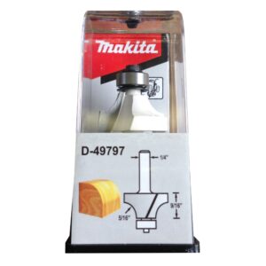 D-49797 ดอกเร้าเตอร์ Roundover Bit-with Bearing ขนาด 1/4นิ้ว 1-1/8x2-1/4x9/16x5/16นิ้ว