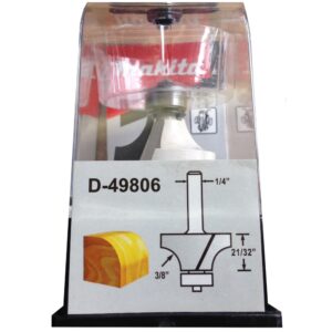 D-49806 ดอกเร้าเตอร์ Roundover Bit-with Bearing ขนาด 1/4นิ้ว 1-1/4x2-5/16x21/32x3/8นิ้ว
