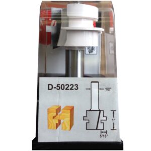 D-50223 ดอกเร้าเตอร์ Reversible Glue Joint Bit-Straight Profile ขนาด 1/2นิ้ว 1-5/8นิ้ว