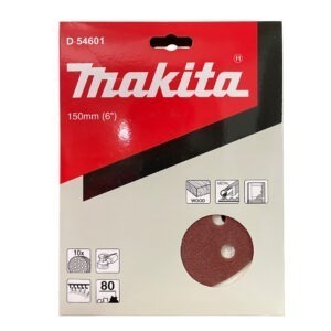 D-54601 กระดาษทรายกลม 6"(150mm) A80 15รู H/L