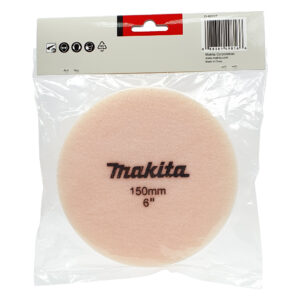 D-62527 Sponge Pad 150mm Orange (Coarse) Flat