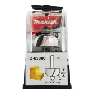 D-63080 ดอกเร้าเตอร์ Cove Bit-with Bearing ขนาด 1/2นิ้ว 1-1/4x2-17/32x17/32x3/8นิ้ว