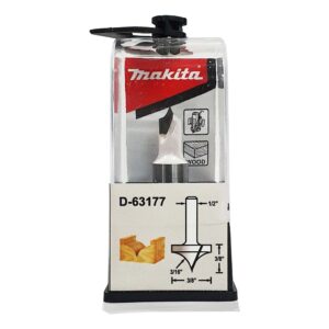 D-63177 ดอกเร้าเตอร์ Point Cut Roundover Bit ขนาด 1/2นิ้ว 3/8x2.1/4x3/8x3/16นิ้ว