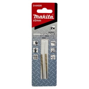 D-64026 HSS-TiN MD Bit 2.0X49(24)(2Pcs/Set) Economy
