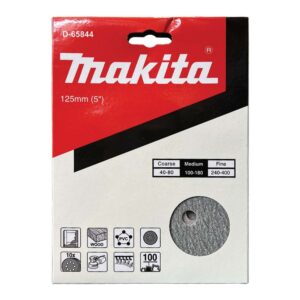 D-65844 Abrasive Disc 5"(125mm) A100 (8hole) H/L Paint (10 Pcs/Set)