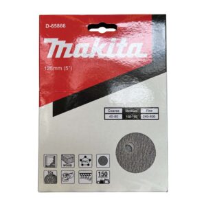 D-65866 Abrasive Disc 5"(125mm) A150 (8hole) H/L Paint (10 Pcs/Set)