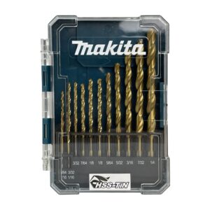 D-72908 ชุดดอกสว่านเจาะเหล็ก HSS-TIN-Economy (สีทอง) ขนาด 1/16"-1/4" (13ดอก/ชุด) บรรจุในกล่องพลาสติกฝาใส