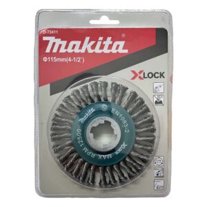 D-73411 Wire Wheel Brush for X-Lock 115mm (4-1/2") Steel wire 0.5mm (Stringer Knotted)