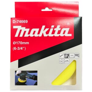 D-74669 Sponge Pad 170mm Yellow (Coarse) Hard Flat
