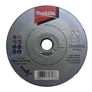 D-77148 ใบตัดสแตนเลส MAKITA 4" 100x1x16mm WA46R