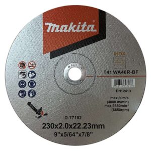D-77182 ใบตัดสแตนเลส MAKITA 9" 230x2x22.23mm WA46R