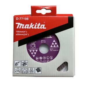 D-77198 ใบเพชร แบบซี่ ตัดกระเบื้อง ขนาด 4นิ้ว 105x2x7x20x16มิลลิเมตร (สีม่วง)