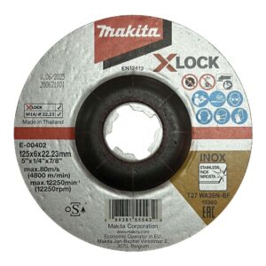 E-00402 Grinding Wheel 125x6x22.23mm (5") WA36N X-Lock (STL)