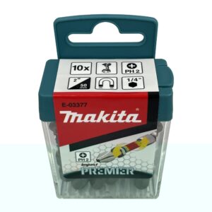 E-03377 ดอกไขควง E-Form Impact Premier Torsion PH2 x 25mm (ชุดกล่อง10ดอก