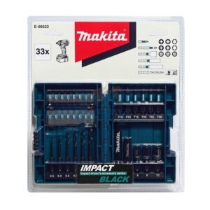 E-06622 ชุดดอกไขควง Impact Black ดอกเจาะ 33 ชิ้น NZ