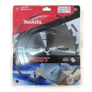 E-07733 ใบเลื่อย Efficut 260x25x2.15x24T ตัดไม้