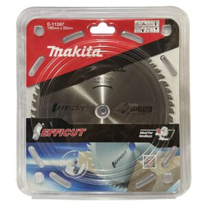E-11287 ใบเลื่อยวงเดือน Efficut 190x20x60T ตัดไม้ มีดเล็บคมพิเศษ
