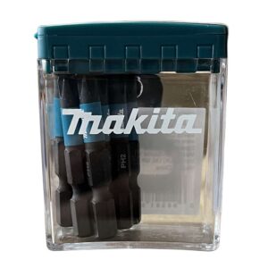 E-14211 Impact Black Screw Bit In Flip Top Case (10Pcs/Set)