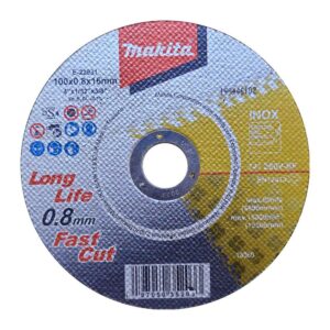 E-22931 ใบตัดสแตนเลส MAKITA 4" 100x0.8mmx16mm