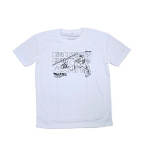 T-SHIRT005 เสื้อยืด Premium Drill MAKITA (สีขาว)