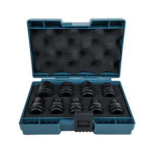 E-16570 Impact Black Socket Set 1/2" 8-21x38mm (9Pcs/Set)