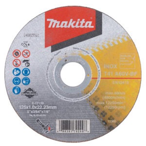 E-17120 Cut-off Wheel Stainless Thin Thickness 5" (125x1x22.23mm) A60V